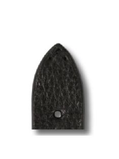 RIOS Mittenwald bőr óraszíj, fekete, 20/16 mm