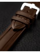 Hirsch Hevea kaucsuk óraszíj, barna, 20/18L