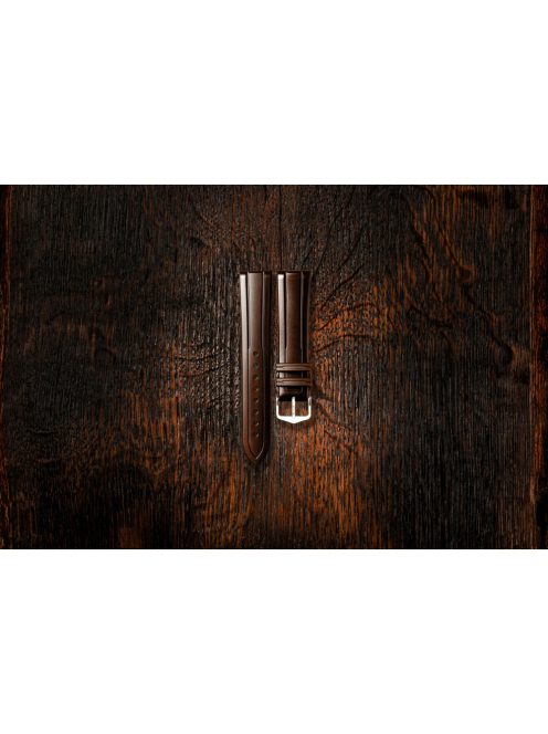 Hirsch Hevea kaucsuk óraszíj, barna, 20/18L