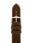 Hirsch Hevea kaucsuk óraszíj, barna, 22/20L