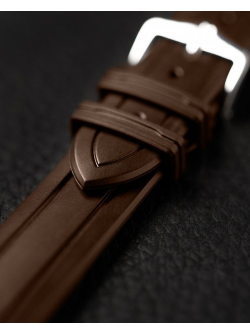 Hirsch Hevea kaucsuk óraszíj, barna, 22/20L