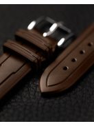 Hirsch Hevea kaucsuk óraszíj, barna, 22/20L