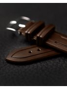 Hirsch Hevea kaucsuk óraszíj, barna, 22/20L