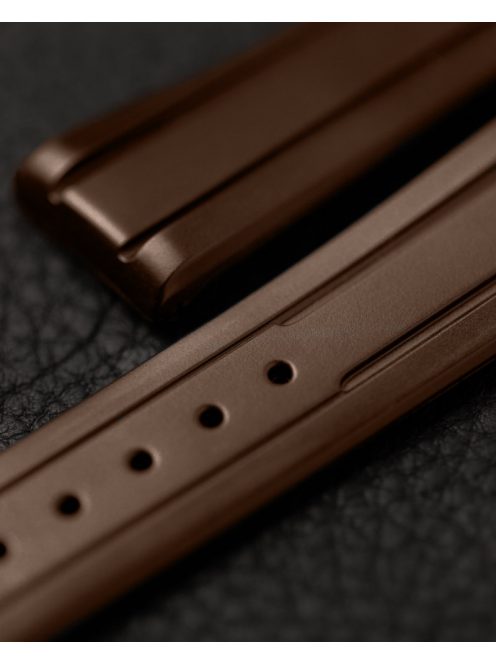 Hirsch Hevea kaucsuk óraszíj, barna, 22/20L