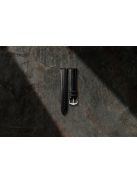 Hirsch Hevea kaucsuk óraszíj, fekete, 18/16L