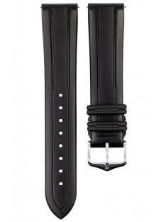 Hirsch Hevea kaucsuk óraszíj, fekete, 22/20L