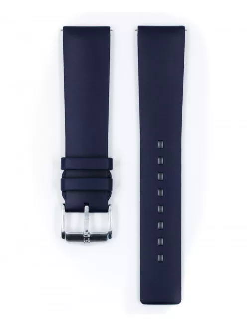Hirsch Pure kaucsuk óraszíj, sötétkék, 22/20L