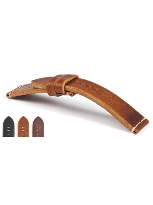 Campagnolo Cuoio Naturale óraszíj, mézbarna, 24/22mm