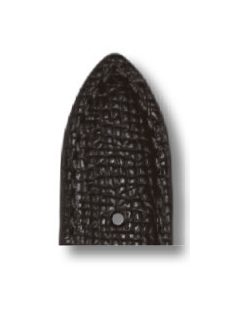 RIOS French bőr óraszíj, fekete XL, 20/18 mm