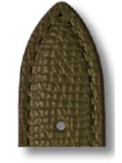 RIOS French bőr óraszíj, olivazöld XL, 22/18 mm