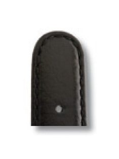 RIOS Arizona bőr óraszíj, fekete, 16/14 mm