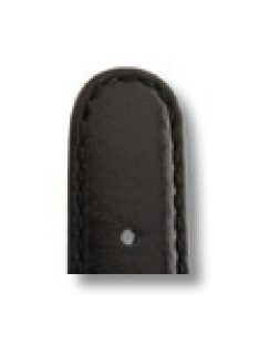 RIOS Arizona bőr óraszíj, fekete, 20/18 mm