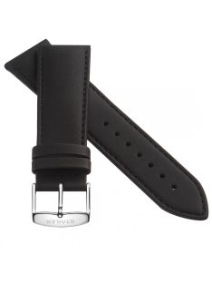   STAILER Premium Water Resistant bőr óraszíj, fekete 18/16 L