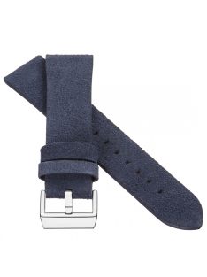 STAILER Premium Alaska nubuck bőr óraszíj, kék 22/20 L