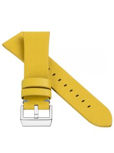 STAILER Premium Select vegán bőr óraszíj, sárga 22/20 L