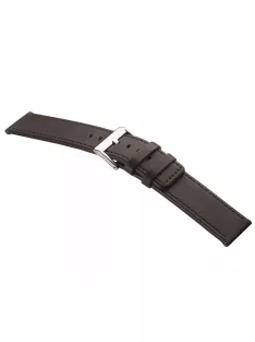 STAILER Premium Bold bőr óraszíj, sötétbarna 20/20 L