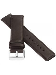 STAILER Premium Bold bőr óraszíj, sötétbarna 24/24 L