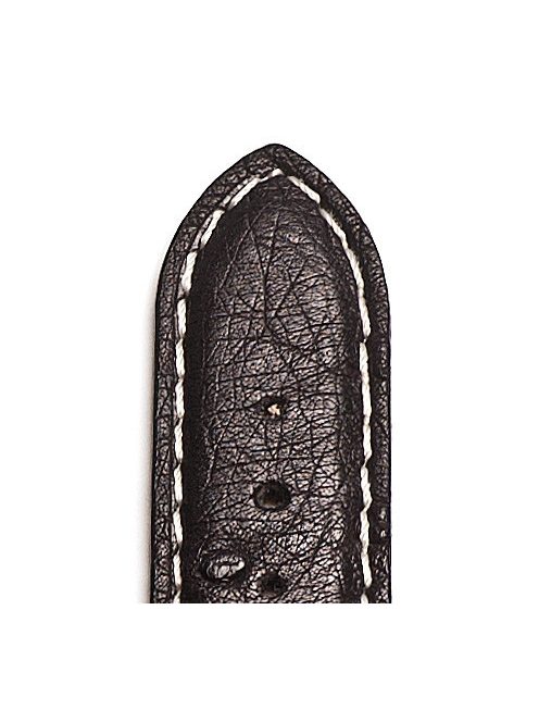 Campagnolo Struzzo struccbőr óraszíj, fekete, 16/14mm