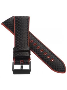   STAILER Premium Max Endurance Sport bőr óraszíj, fekete 22/20 L