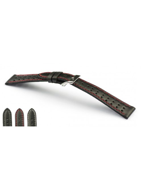 Campagnolo Cuoio Trattato óraszíj, fekete, 18/16mm