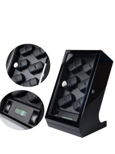 LAKKFEKETE SZÍNŰ LAKKOZOTT FA ÓRAFORGATÓ 12 ÓRÁNAK