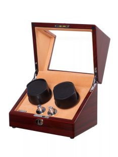 MOGYORÓ SZÍNŰ LAKKOZOTT FA ÓRAFORGATÓ 2 ÓRÁNAK