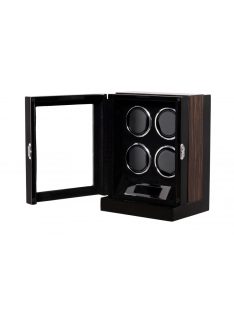 LAKKOZOTT FA ÓRAFORGATÓ 4 ÓRÁNAK, FEKETE-BARNA