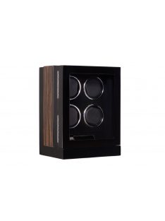 LAKKOZOTT FA ÓRAFORGATÓ 4 ÓRÁNAK, FEKETE-BARNA