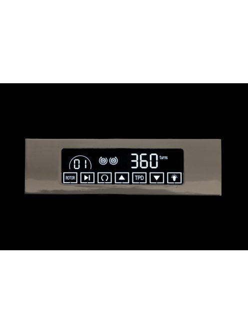 LAKKOZOTT FA ÓRAFORGATÓ 9 ÓRÁNAK, FEKETE-BARNA