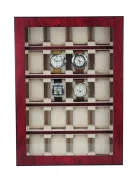 BARNA FA ÓRATARTÓ VITRIN 20 ÓRÁNAK