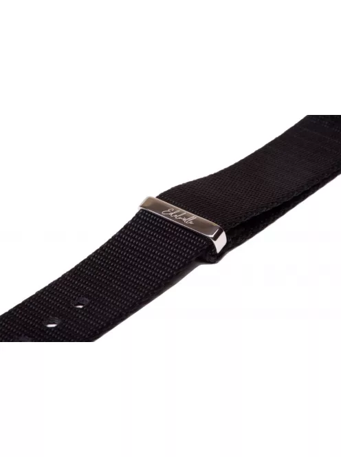 Edelwolle prémium Nato óraszíj, fekete, 20 mm