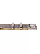 Edelwolle prémium Nato óraszíj, szürke/bézs, 20 mm