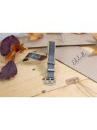 Edelwolle prémium Nato óraszíj, szürke/bézs, 22 mm