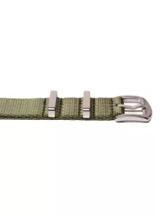 Edelwolle prémium Nato óraszíj, military zöld, 20 mm
