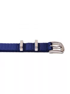 Edelwolle prémium Nato óraszíj, kék, 20 mm