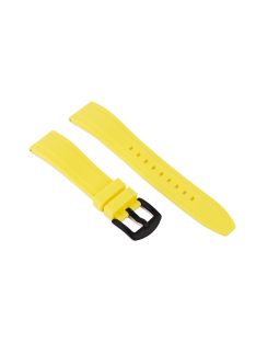 Edelwolle szilikon óraszíj, citromsárga, 24mm