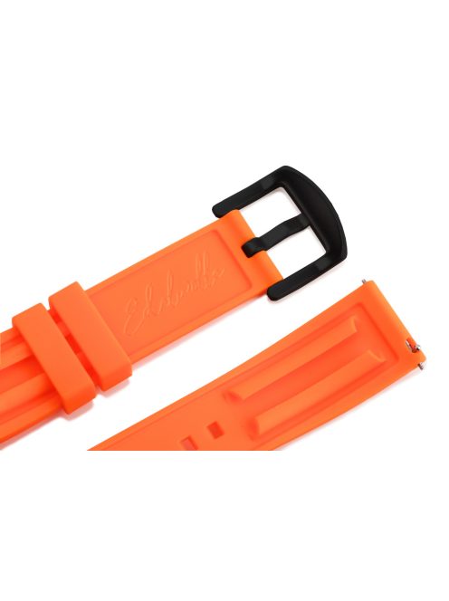Edelwolle szilikon óraszíj, narancs, 22mm