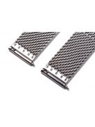 Edelwolle MESH/Milanese óraszíj, ezüst, 18 mm