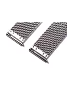 Edelwolle MESH/Milanese óraszíj, ezüst, 24 mm