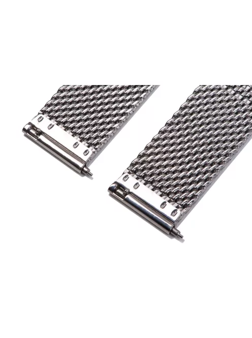 Edelwolle MESH/Milanese óraszíj, ezüst, 24 mm