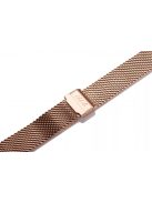 Edelwolle MESH/Milanese óraszíj, rosegold, 18 mm