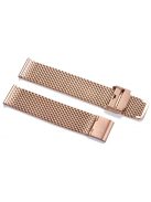 Edelwolle MESH/Milanese óraszíj, rosegold, 20 mm
