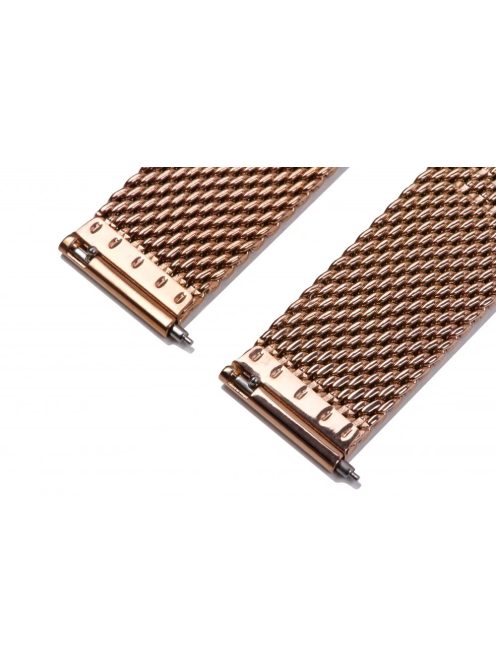 Edelwolle MESH/Milanese óraszíj, rosegold, 24 mm