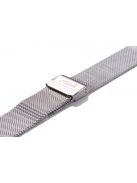Edelwolle MESH/Milanese óraszíj, ezüst, 22 mm