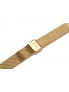 Edelwolle MESH/Milanese óraszíj, arany, 24 mm