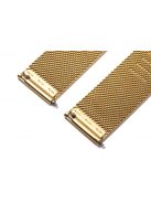 Edelwolle MESH/Milanese óraszíj, arany, 24 mm