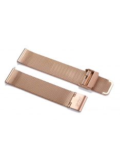 Edelwolle MESH/Milanese óraszíj, rosegold, 18 mm