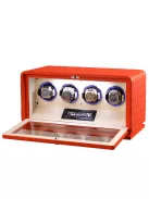 Varrott bőr óraforgató 4 órának, narancs