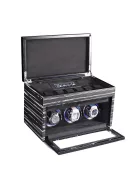 EDELWOLLE fa óraforgató 3 órának, fekete csíkos