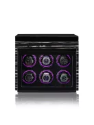 EDELWOLLE fa óraforgató 6 órának, fekete csíkos